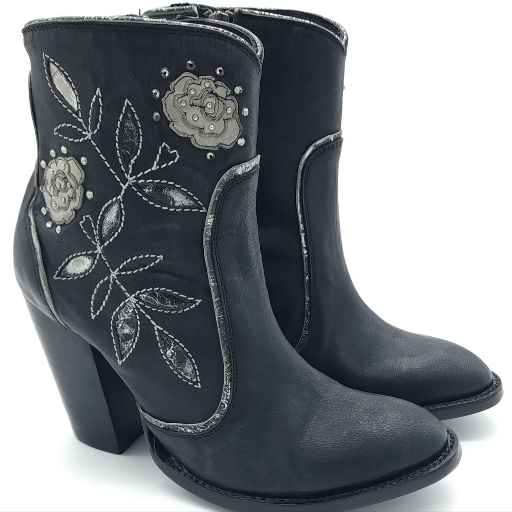 Old Gringo Marillyn Short 6 Inch Black Heeled Boot Women's Size 7 B - Picture 4 of 15
